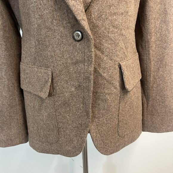 GAP Brown Wool Blazer Sz 6 Wool Jacket Professional Career Casual w/ Pockets - Picture 5 of 8